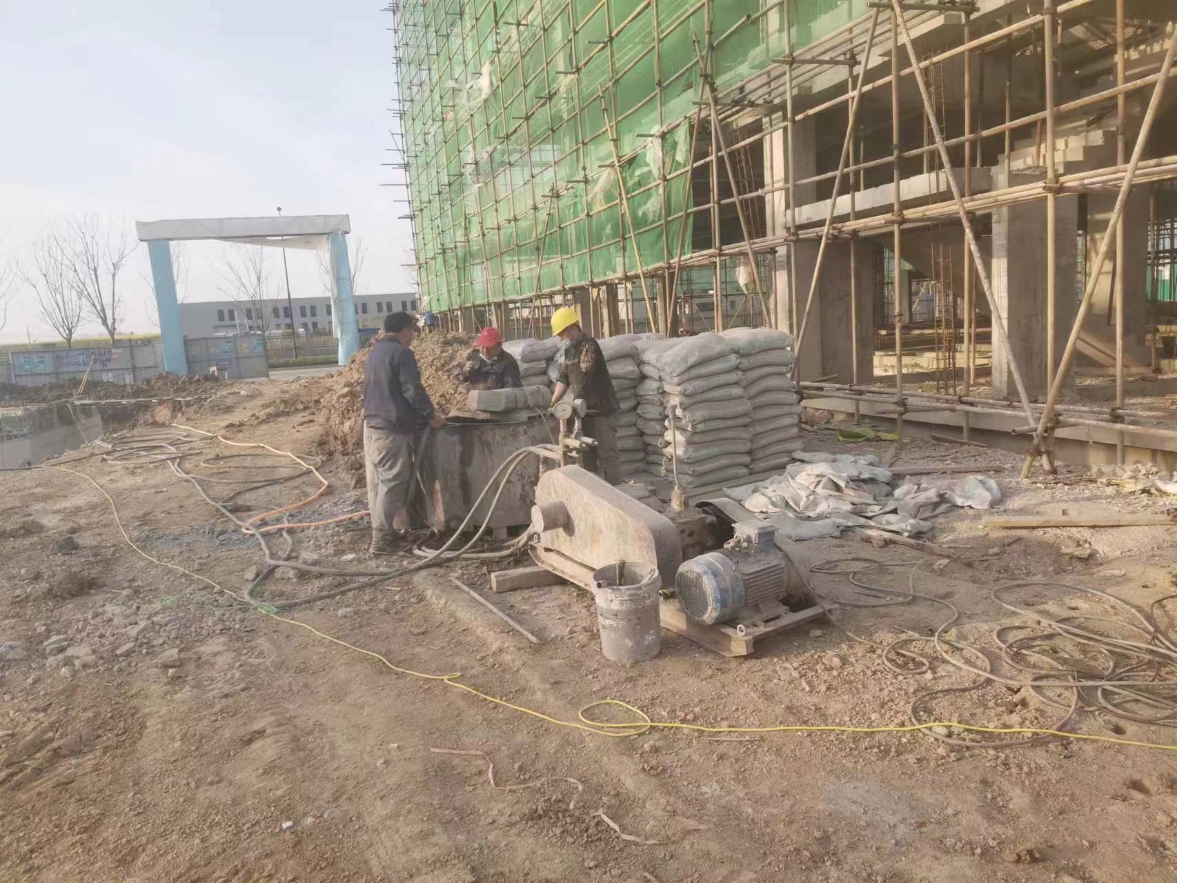 东乡别墅下沉注浆